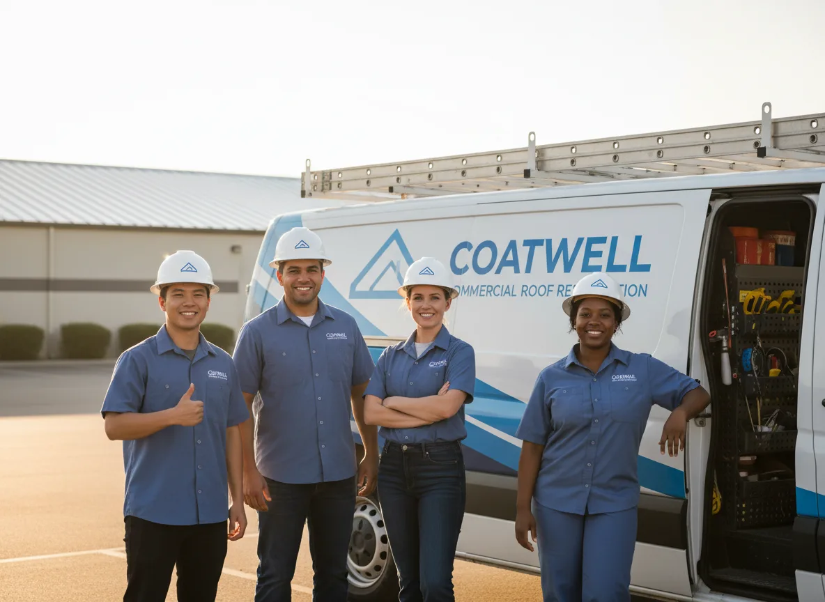 Commercial roof coating company in Marcy, NY